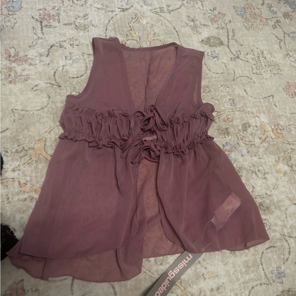 Missguided Mauve Sleeveless top